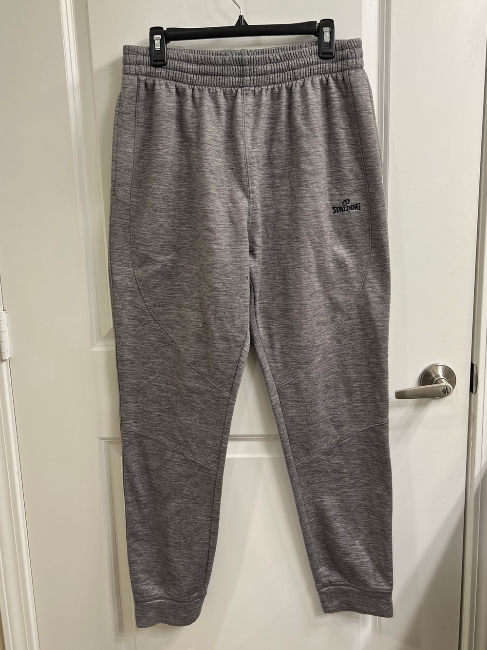 Spalding Men's Heather Gray Jogger Sweatpants Size Large